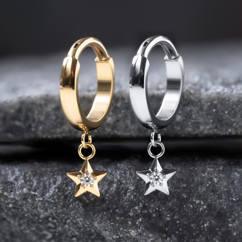 Кольцо-кликер Star Gold 1.2 мм (16G)